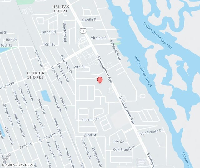 Location Map: 2010 S Ridgewood Ave Edgewater, FL 32141